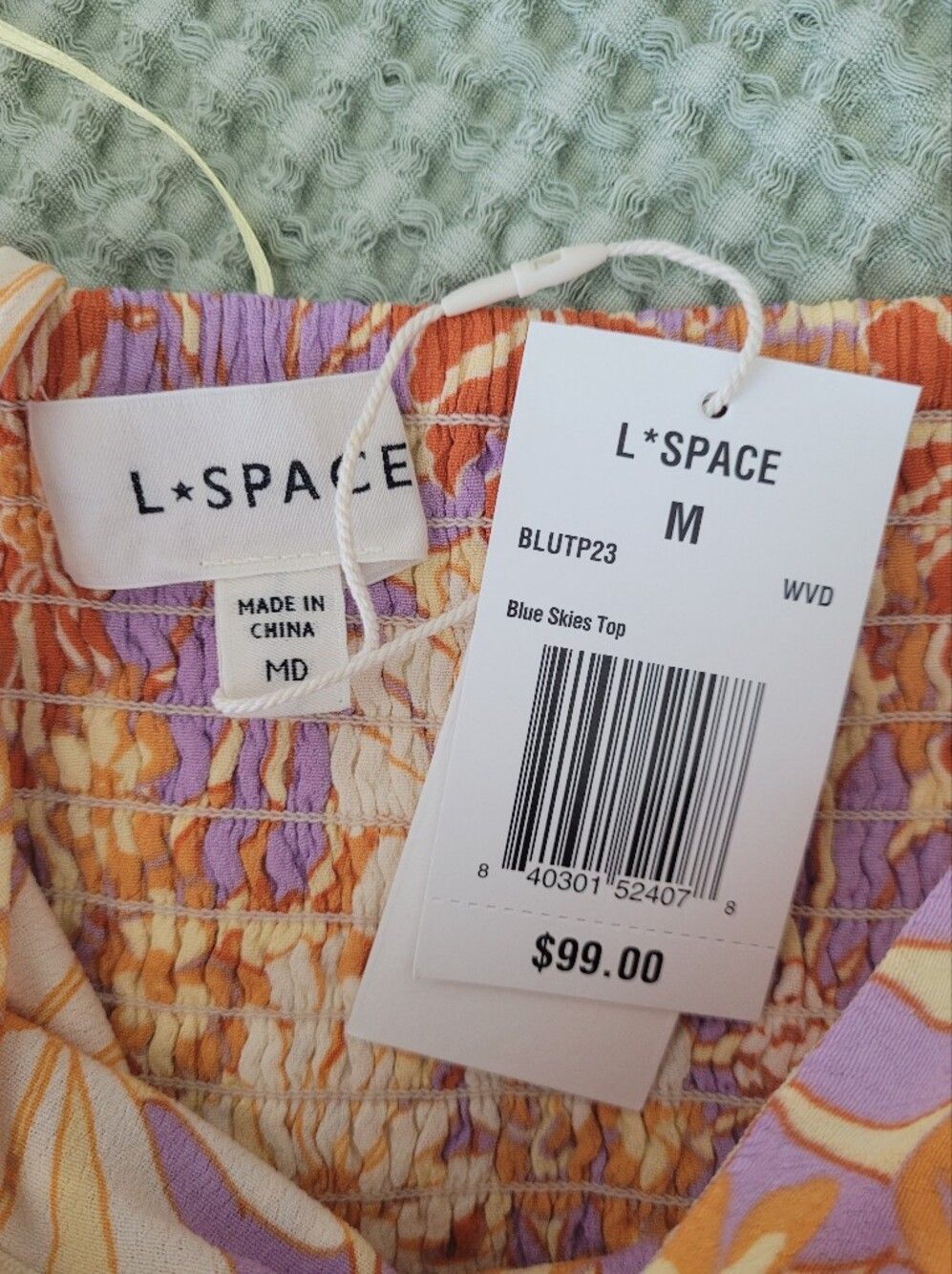 NWT L*Space Blue Skies Halter Top & Bondi Tiered Maxi Skirt Set Sz M Resortwear - Picture 9 of 16